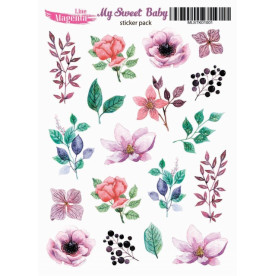 Наклейки My Sweet Baby Цветы 01, 13х18 см, Magenta Line