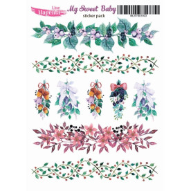 Наклейки My Sweet Baby Бордюры, 13х18 см, Magenta Line