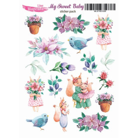 Наклейки My Sweet Baby Малышка, 13х18 см, Magenta Line