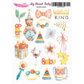 Наліпки My Sweet Baby Дитячі дрібнички, 13х18 см, Magenta Line