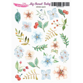 Наклейки My Sweet Baby Цветы 02, 13х18 см, Magenta Line