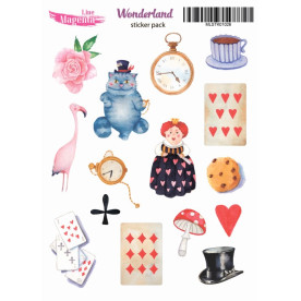 Наліпки Аліса в країні див 2, 13х18 см, Magenta Line