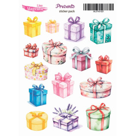Наліпки Подарунки MLSTK01027, 13х18 см, Magenta Line