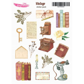 Набор наклеек Винтаж Элементы MLSTK02003, 13x18 см, Magenta Line
