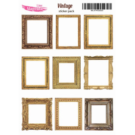 Набор наклеек Винтаж Рамы MLSTK02020, 13x18 см, Magenta Line