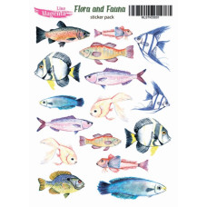 Наклейки, Magic Story Flora and Fauna Риби MLSTK03001, 13х18 см, Magenta Line