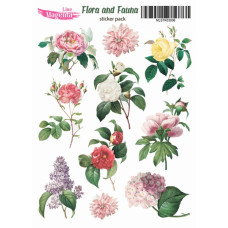 Наклейки, Magic Story Flora and Fauna Весняні квіти MLSTK03006, 13х18 см, Magenta Line