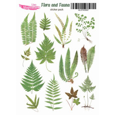 Набор наклеек Flora and Fauna Папоротник, MLSTK03007, 13x18 см, Magenta Line