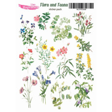 Наклейки, Magic Story Flora and Fauna Польові квіти MLSTK03009, 13х18 см, Magenta Line