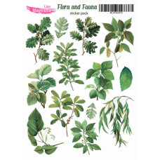 Набор наклеек Flora and Fauna Лесная листва, MLSTK03012, 13x18 см, Magenta Line