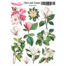 Наклейки, Magic Story Flora and Fauna Магнолія, MLSTK03014, 13х18 см, Magenta Line