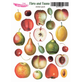 Наклейки, Flora and Fauna Фрукти, MLSTK03016, 13х18 см, Magenta Line
