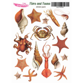 Наклейки, Flora and Fauna Підводний світ MLSTK03021, 13х18 см, Magenta Line