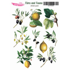 Наклейки, Magic Story Flora and Fauna Оливки та лимон, MLSTK03023, 13х18 см, Magenta Line