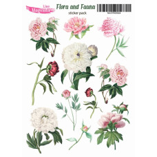 Наклейки, Magic Story Flora and Fauna Півонія, MLSTK03024, 13х18 см, Magenta Line