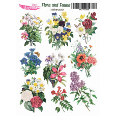 Наклейки, Magic Story Flora and Fauna Польові букети MLSTK03025, 13х18 см, Magenta Line