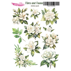 Набор наклеек Flora and Fauna Гардения, MLSTK03049, 13x18 см, Magenta Line