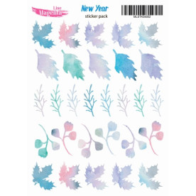 Наліпки Морозні гілочки, 13х18 см, Magenta Line