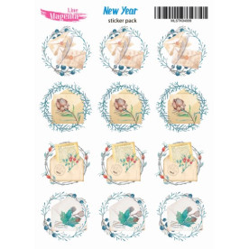 Наліпки Зимовий вінтажний декор, 13х18 см, Magenta Line