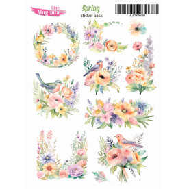 Наліпки Spring Весняний щебет MLSTK06006, 13х18 см, Magenta Line