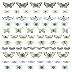 Лист для вирізання, Метелики White Spring, 20х20 см, Magenta Line