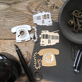 Набор ножей для вырубки, Поездка в прошлое, 63х49, 50х42 мм, Mimicut