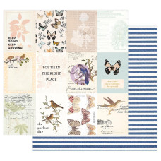 Лист двусторонней скрапбумаги, Nature Lover, The Perfect Day, 30х30 см, Prima