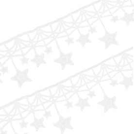 Кружево Звездочки, ширина 10 см, длина 30 см