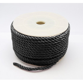 Кручений шнур чорного кольору, діаметр 4 мм, довжина 90 см