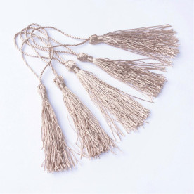 Китиця декоративна, колір бежевий, 8 см