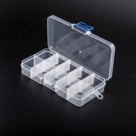 Контейнер для зберігання дрібниць, прямокутний, розмір 13х6,5х2,2 см