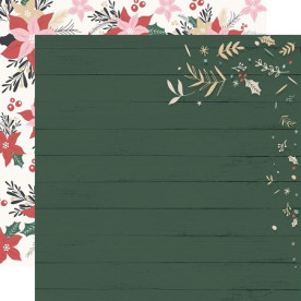 Лист двусторонней бумаги, Peppermint Paper, Fun Festive, 30x30 см, Kaisercraft