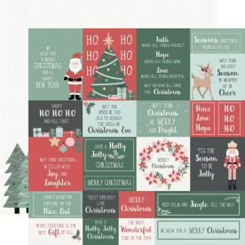 Лист двусторонней бумаги, Peppermint Paper, Under Tree, 30x30 см, Kaisercraft