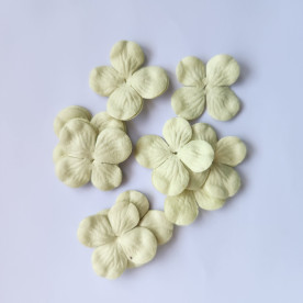 Набор 10 цветков гортензии мятно-зеленого цвета, 30 мм