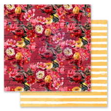 Скраппапір More Pink Flowers Please - Painted Floral, 30х30 см, Prima
