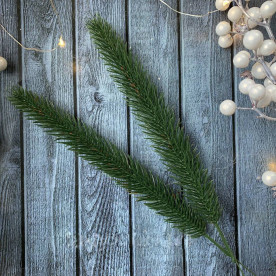 Гілка хвої лита, Ялина тонка зелена, 1 гілка, довжина 18 см