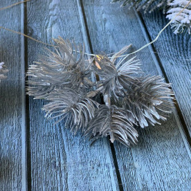 Гілка хвої штучна, Ялина срібло, 6 шт, 11 см