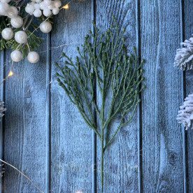 Гілка хвої лита, Ялівець, штучна хвоя, 17 см