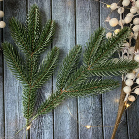 Ветка хвои литая, Бельгийская 5ка, 26 см