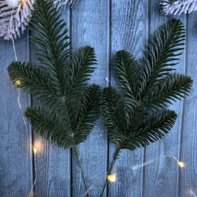 Ветка хвои литая, Нобилис 5ка, 26 см