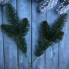 Ветка хвои литая, Нобилис 3ка, 26 см