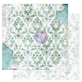 Двосторонній скраппапір з фольгуванням Fleur, 30х30 см, Prima