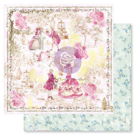 Двосторонній скраппапір з фольгуванням Avec Amour, 30х30 см, Prima