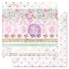 Двосторонній скраппапір з фольгуванням Together Forever, 30х30 см, Prima