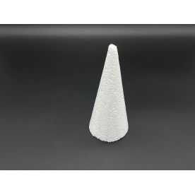 Заготовка из пенопласта, Конус, белый, 150 мм
