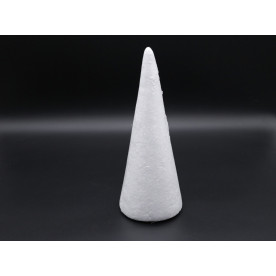 Заготовка із пінопласту, Конус, білий, 240 мм