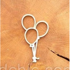 Чіпборд Повітряні кулі, 3х6 см, 1 шт. WOODChic