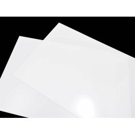 Плівка для малювання алкогольними чорнилами, біла, матова, 0,3 мм, 500х700 мм, ScrapEgo
