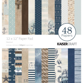 Набор скрапбумаги Nautical 30х30 см 24 листа от Kaisercraft