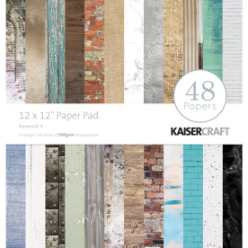 Набор скрапбумаги Base Coat 4 30х30 см 24 листа от Kaisercraft